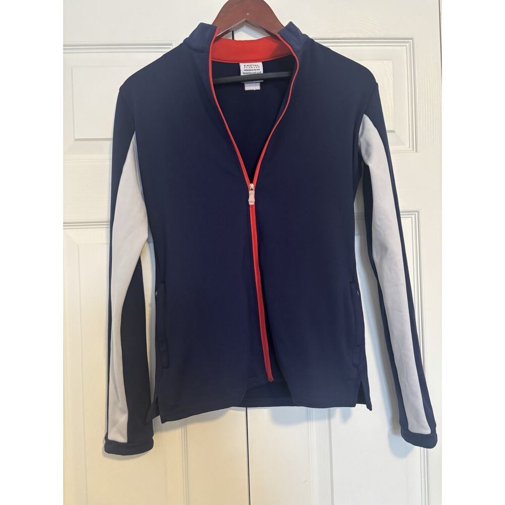 Patel Denmark Fitted Fleece Navy Zip Jacket Small